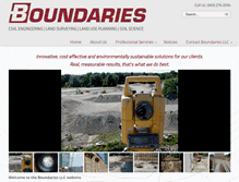 Tablet Screenshot of boundariesllc.net